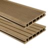 Ryflowane deski na taras Gardin Plus 2.0 w kolorze Teak o długości 4 metrów
