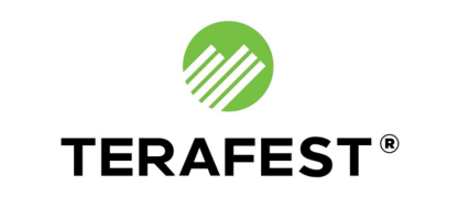 Terafest Logo to system do budowy trwałych tarasów kompozytowych